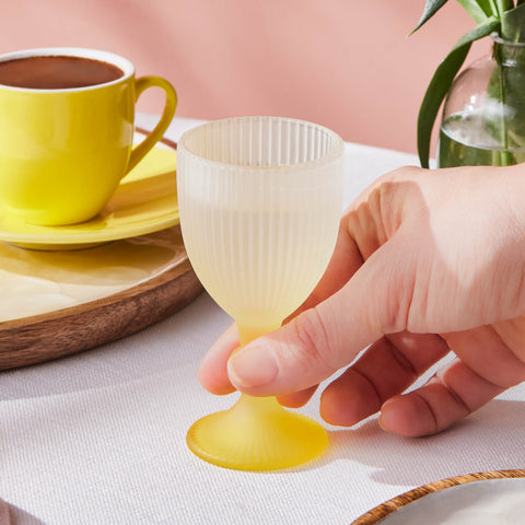 Karaca Rocco 6-teiliges Wassergläser-Set für Kaffee, Mehrfarbig, 60 ml