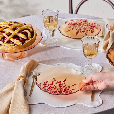 Karaca Kırmızı Lavanta 7 Parça Pasta Seti