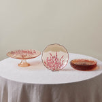 Karaca Red Lavender 7-Piece Cake Set