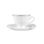 Karaca Vera 25-teiliges Porzellan-Set für Tee, Espresso und türkischen Kaffee, Gold
 