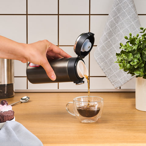 Karaca Darker Digital Stainless Steel Leakproof Thermos, 310 ml