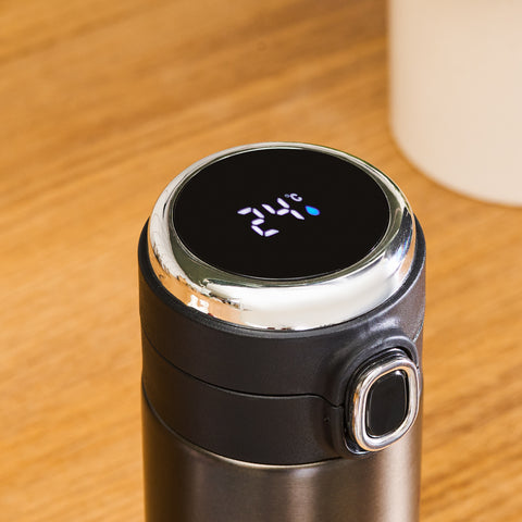 Karaca Darker Digital Stainless Steel Leakproof Thermos, 310 ml