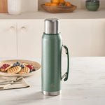 Karaca Stansteel Auslaufsicherer Edelstahl-Thermos 1,3 L Grün