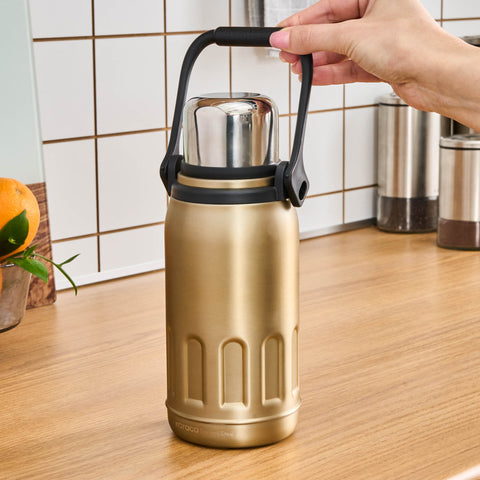 Karaca Adent Stainless Steel Leak-Proof Thermos 800 ml Gold