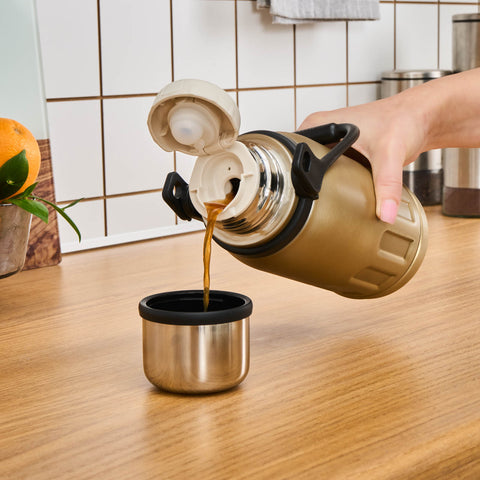 Karaca Adent Stainless Steel Leak-Proof Thermos 800 ml Gold