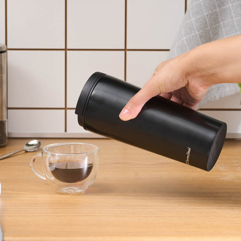 Karaca Sheeny Stainless Steel Leak-Proof Thermos 450 ml Black