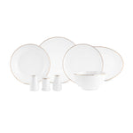 Karaca Elegance Bone Esbelto 53-Piece Dinner Set for 12 People – Gold