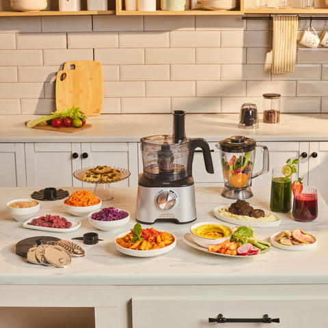 Karaca Mastermaid Power Multifunktionaler 10-in-1 Küchenroboter 2000W Silber