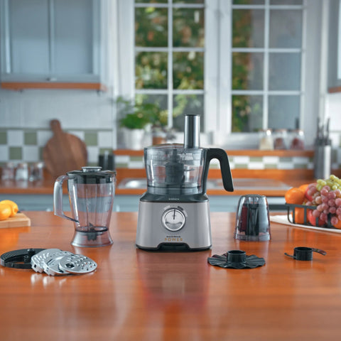 Karaca Mastermaid Power Multifunktionaler 10-in-1 Küchenroboter 2000W Silber