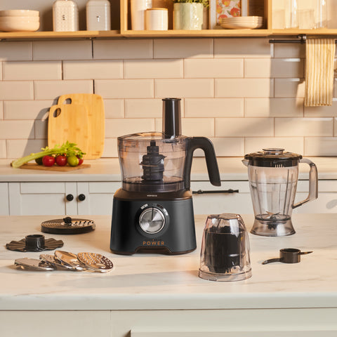 Karaca Mastermaid Power Multifunktionaler 10-in-1 Küchenroboter 2000W Schwarz