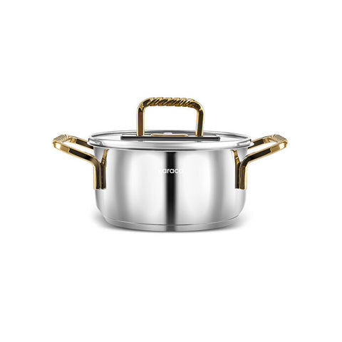 KARACA MAÇKA STEEL CASSEROLE GOLD, 14 CM