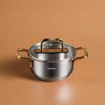 KARACA MAÇKA STEEL CASSEROLE GOLD, 14 CM