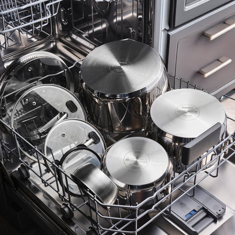 Karaca Burgaz 8-teiliges Edelstahl-Topfset mit Klappgriffen und Induktionsboden