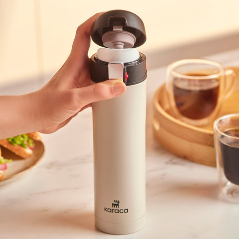 Karaca Pluton, Thermosflasche, 450ML, Creme