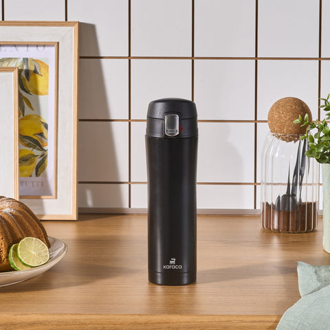 Karaca Pluton, Thermosflasche, 450ML, Schwarz