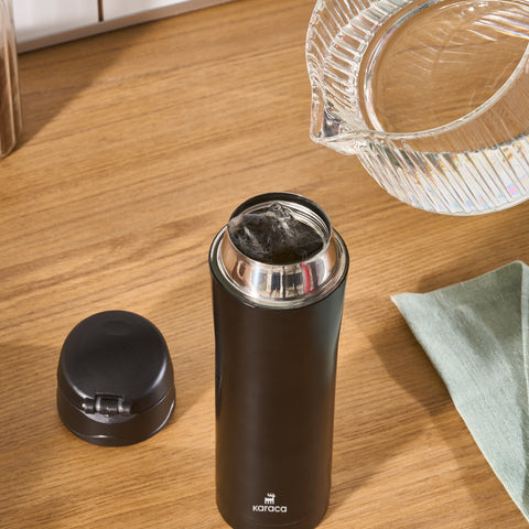 Karaca Pluton, Thermosflasche, 450ML, Schwarz