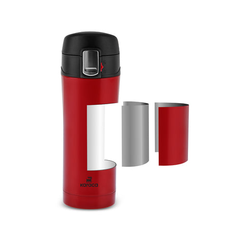 Karaca Pluton, Thermosflasche, 350ML, Rot