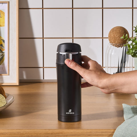 Karaca Pluton, Thermosflasche, 350ML, Schwarz