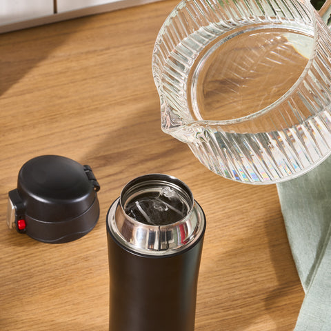 Karaca Pluton, Thermosflasche, 350ML, Schwarz