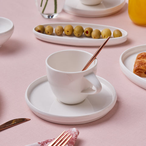 Karaca Stream Bone Sunset, 34-Teiliges 6-Personen Frühstücksset Gold