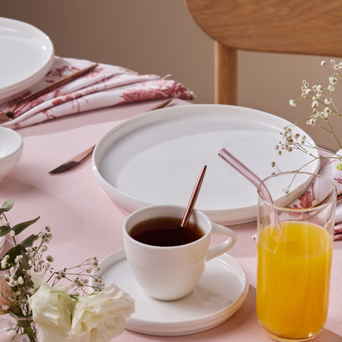 Karaca Stream Bone Sunset, 34-Teiliges 6-Personen Frühstücksset Gold