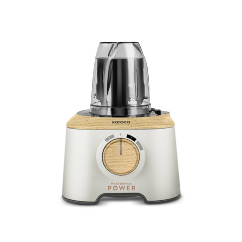 Karaca Mastermaid Power Multifunktionaler 10-in-1 Küchenroboter 2000W Wood Craft