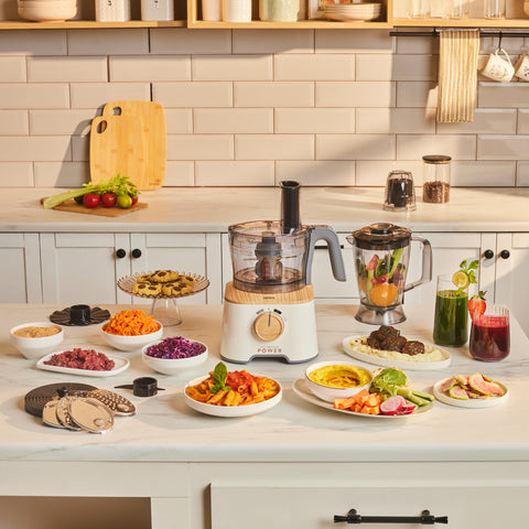 Karaca Mastermaid Power Multifunktionaler 10-in-1 Küchenroboter 2000W Wood Craft