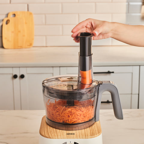 Karaca Mastermaid Power Multifunktionaler 10-in-1 Küchenroboter 2000W Wood Craft