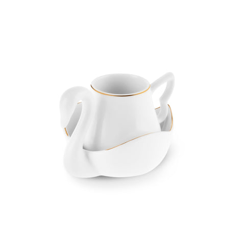 Karaca Schwan Kaffeetassen-Set für 6 Personen