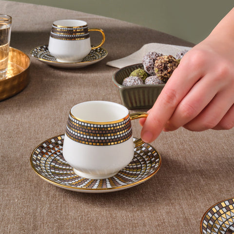 Karaca Belgin, 6 Person Kaffee Tasse Set, 90 ML