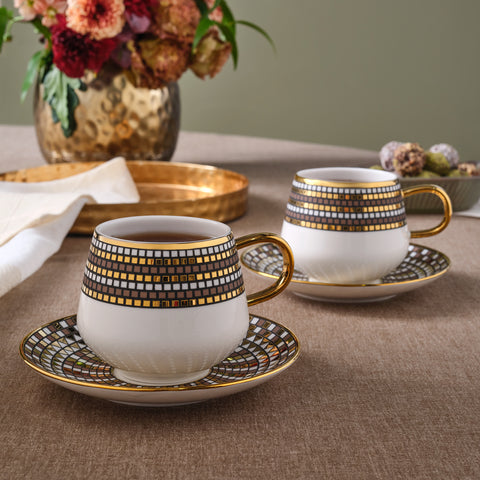 Karaca Belgin Teetassenset für 2 Personen, 220 ml