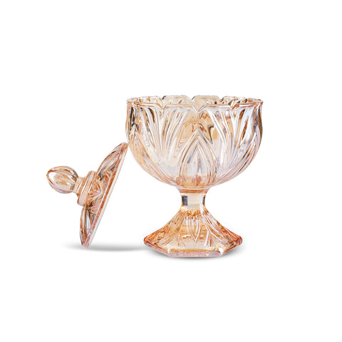 Karaca Barry Lokumschale aus Glas, Bernsteinfarben