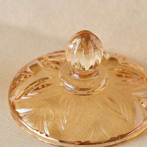 Karaca Barry Lokumschale aus Glas, Bernsteinfarben