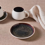 Karaca Earth Collection New Galactic 2-teiliges Teeset mit Reaktivglasur, 300 ml, Weiß