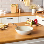 Karaca Swiss Crystal Almond Cream Wokpfanne mit Griff 28 cm