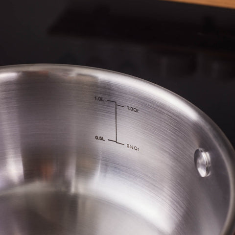 Karaca Elite Edelstahl-Kasserolle Flach 16 cm