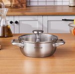 Karaca Elite Edelstahl-Kasserolle Flach 18 cm