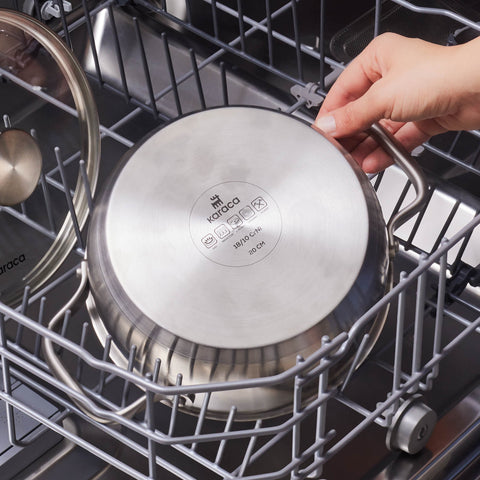 Karaca Elite Edelstahl-Kasserolle Flach 20 cm