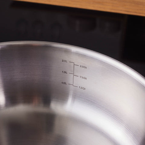 Karaca Elite Edelstahl-Kasserolle Flach 22 cm