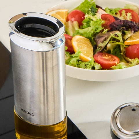 Karaca Stellum, 3-teiliges Öl- und Essigflaschen-Set, Inox