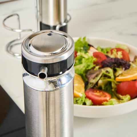 Karaca Stellum, 3-teiliges Öl- und Essigflaschen-Set, Inox