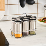 Karaca Stellum, 6-Piece Spice Jar Set, Inox