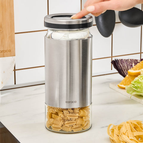 Karaca Stellum, Vorratsglas, 1210ML, Inox