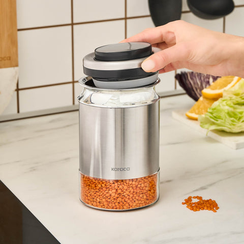 Karaca Stellum, Vorratsglas, 750ML, Inox