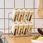 Karaca Luminous, 9-Piece Porcelain Spice Jar Set, Cream