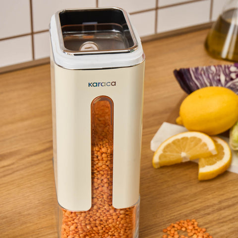 Karaca Luminous, Vorratsglas, 1210ML, Creme