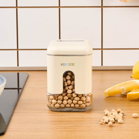 Karaca Luminous, Vorratsglas, 480ML, Creme