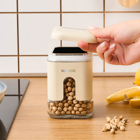 Karaca Luminous, Vorratsglas, 480ML, Creme