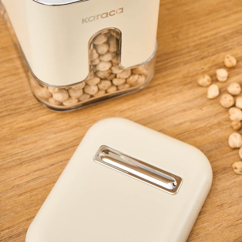 Karaca Luminous, Vorratsglas, 480ML, Creme