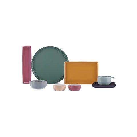 Karaca Forever Bone Monaco 34-Teiliges Frühstücksset Für 6 Personen